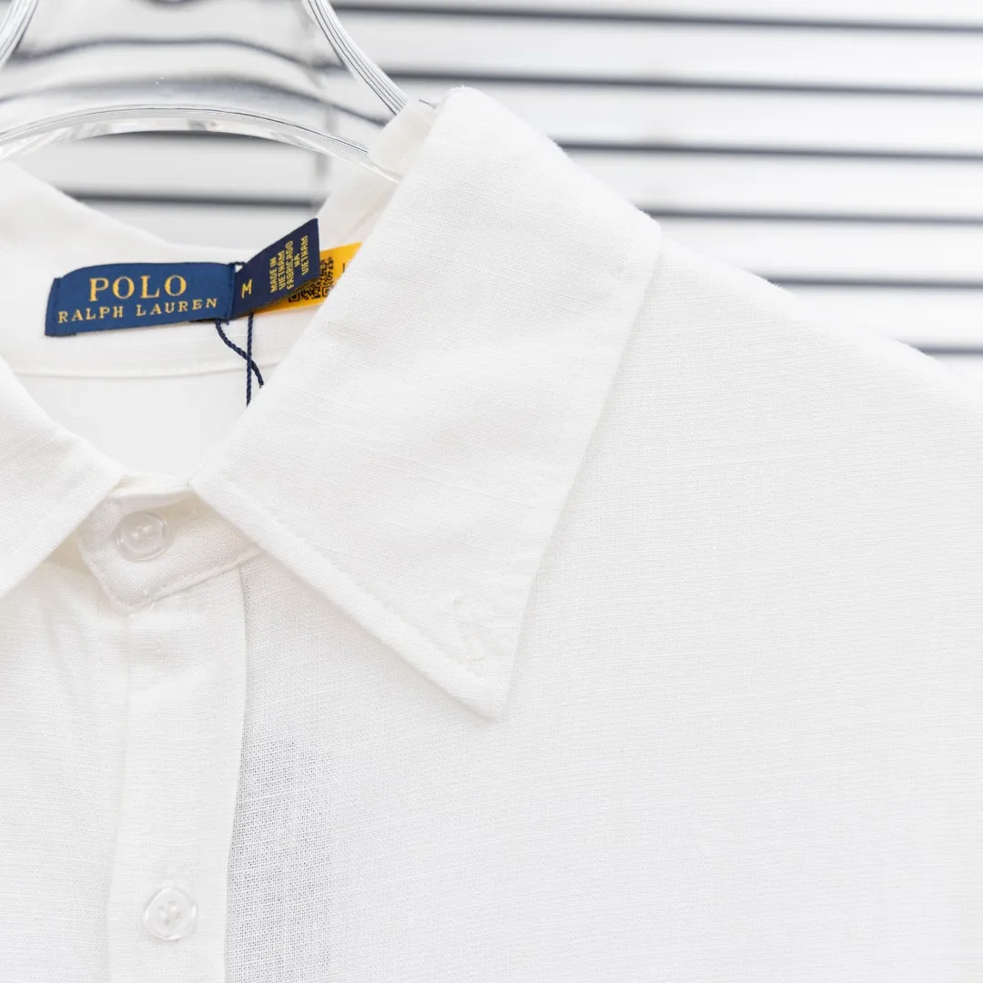P280 top version (different currencies) You can scan the code to enter the official website Style: Ralph Lauren POLO linen old money style embroidered long shirt POLO Color: Picture color Size: S-L Fabric: Linen Accessories: A full set of customized accessories No gender distinction, the same style for men and women